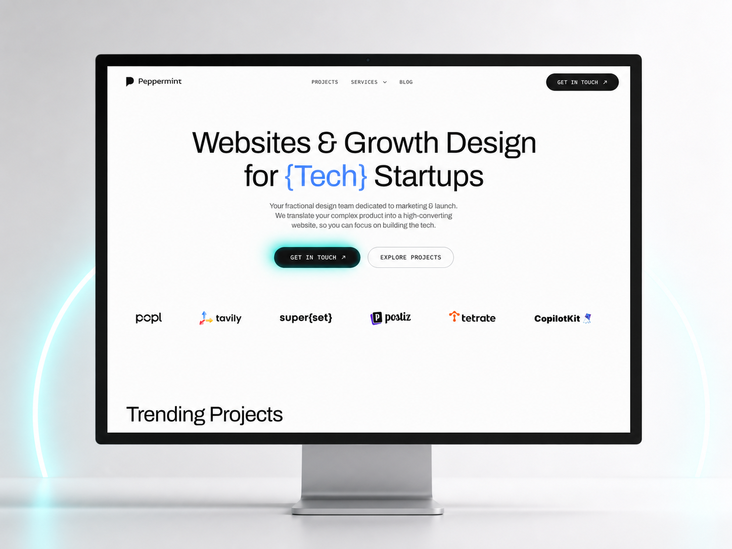 Peppermint homepage layout